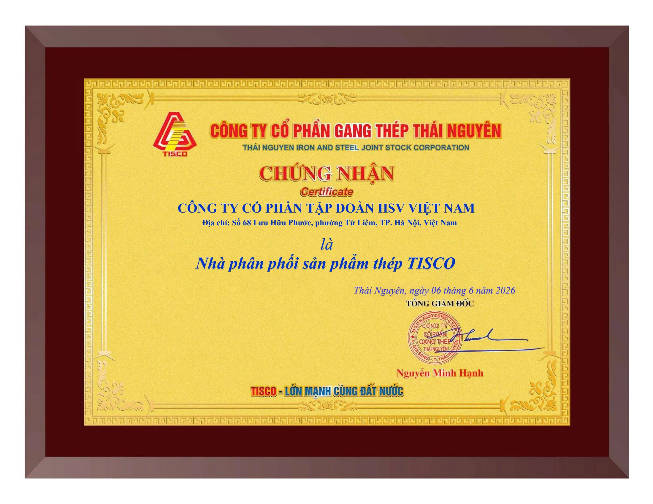 Nhà phân phối sản phẩm thép TISCO